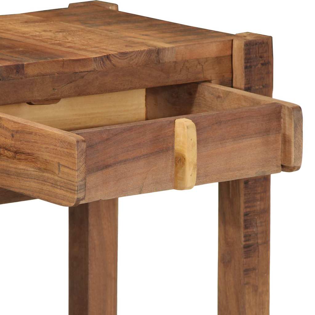 Konzolasztal Barna 107 x 33 x 76 cm Szilárd Újrahasznosított Fa