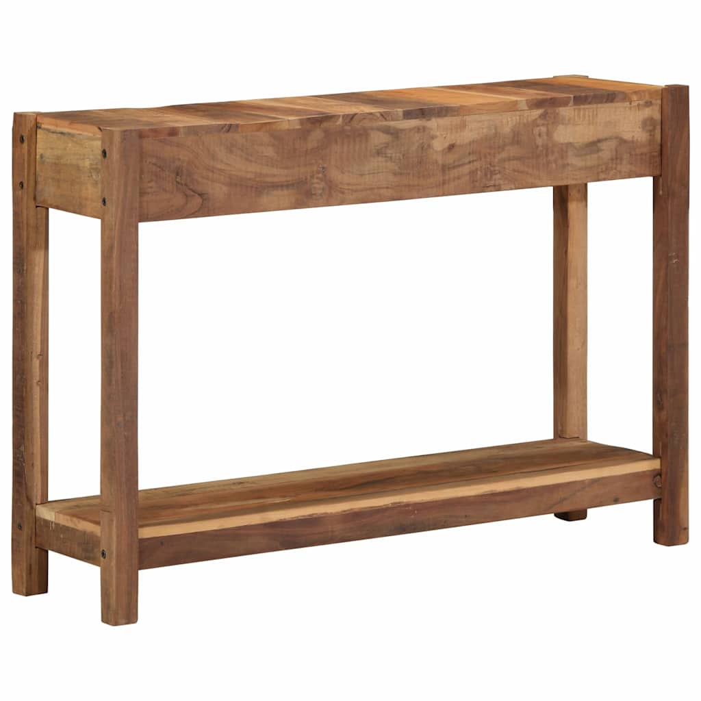 Konzolasztal Barna 107 x 33 x 76 cm Szilárd Újrahasznosított Fa
