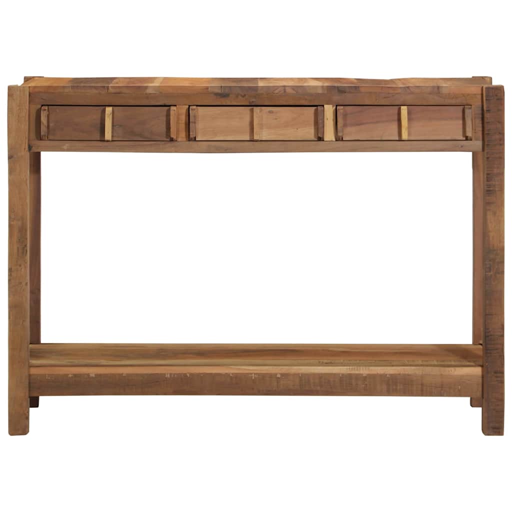 Konzolasztal Barna 107 x 33 x 76 cm Szilárd Újrahasznosított Fa