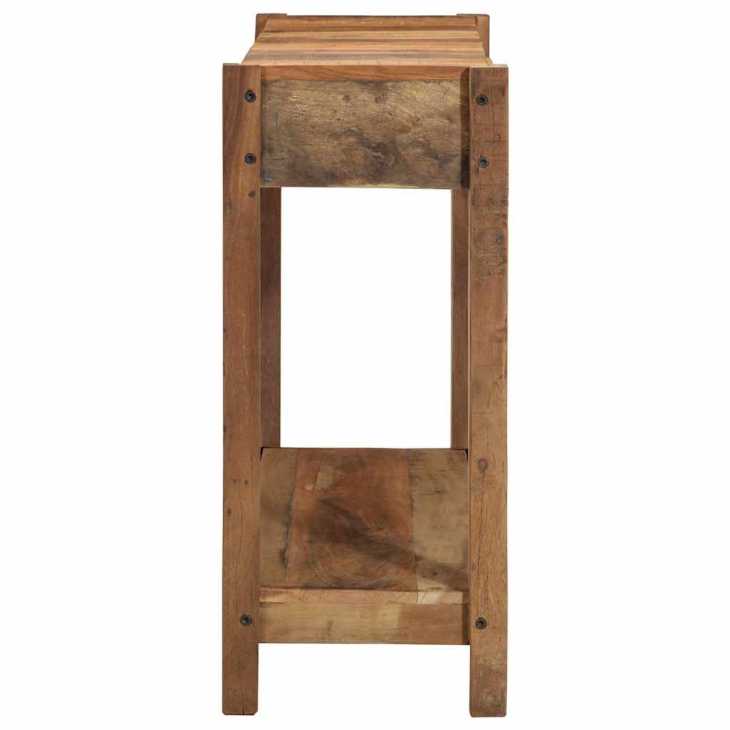 Konzolasztal Barna 107 x 33 x 76 cm Szilárd Újrahasznosított Fa