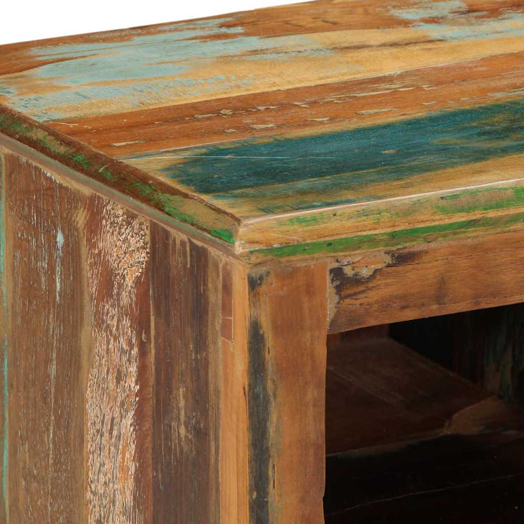 Cipőszekrény Barna 110 x 35 x 40 cm Szilárd Újrahasznosított Fa