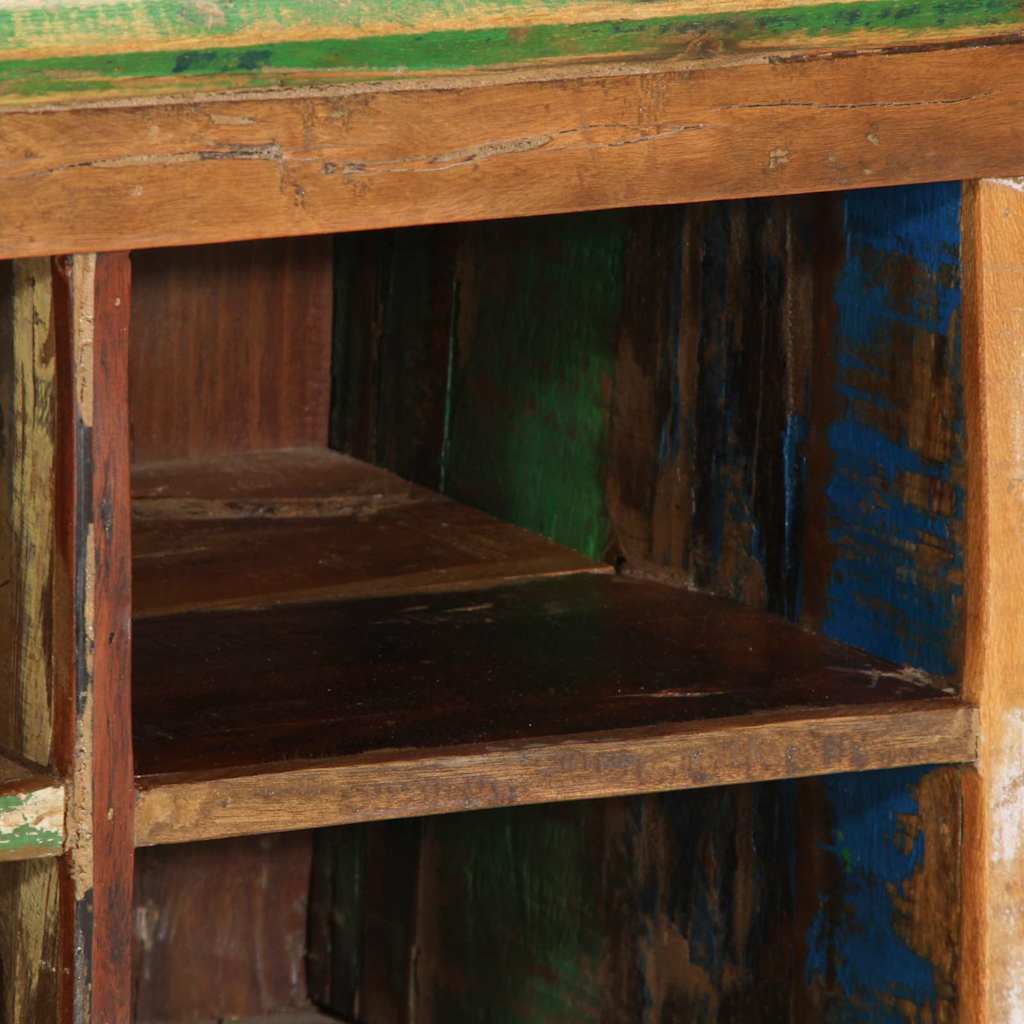 Cipőszekrény Barna 110 x 35 x 40 cm Szilárd Újrahasznosított Fa