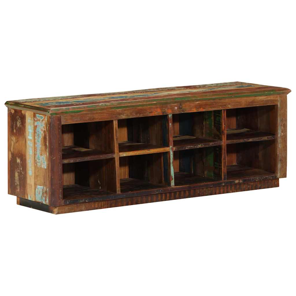 Cipőszekrény Barna 110 x 35 x 40 cm Szilárd Újrahasznosított Fa