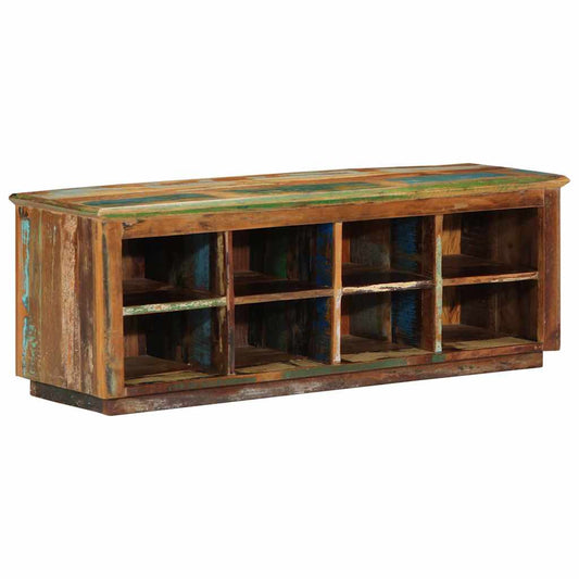 Cipőszekrény Barna 110 x 35 x 40 cm Szilárd Újrahasznosított Fa