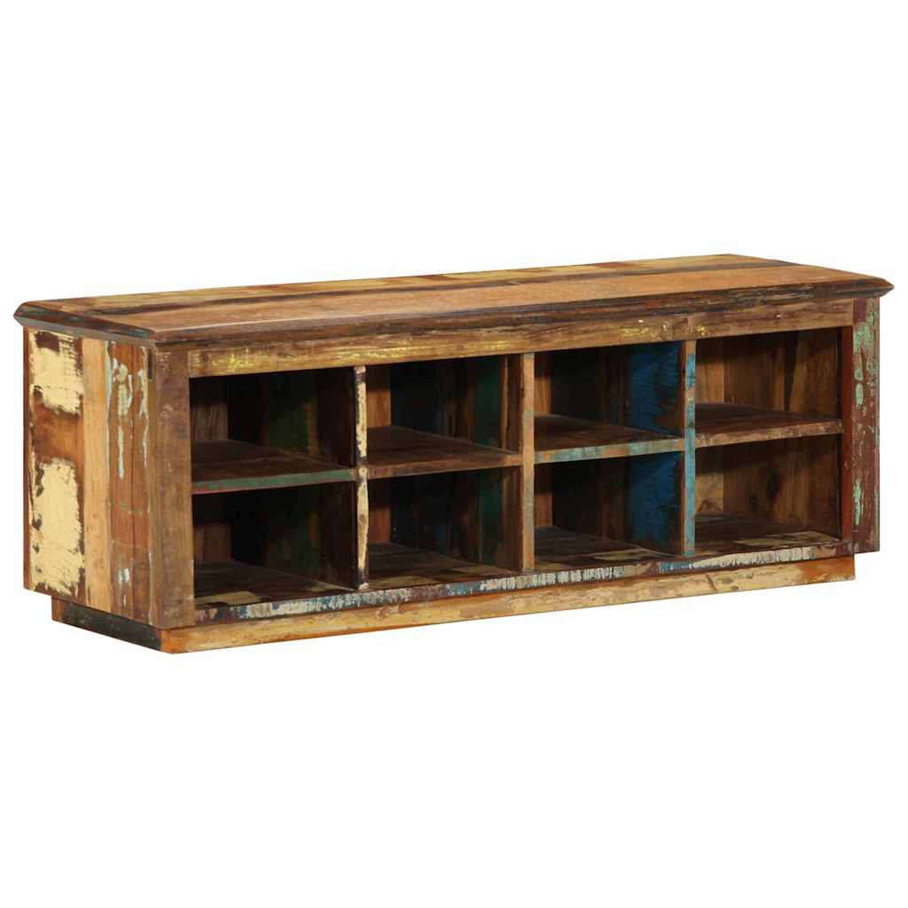 Cipőszekrény Barna 110 x 35 x 40 cm Szilárd Újrahasznosított Fa