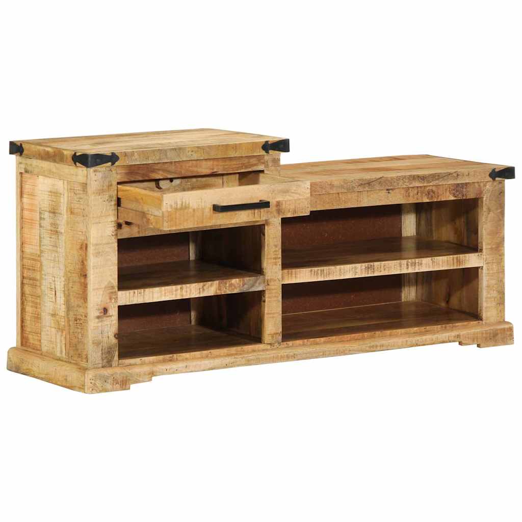 pad fiókkal tárolóval Barna 110 x 35 x 50 cm Durva mangó