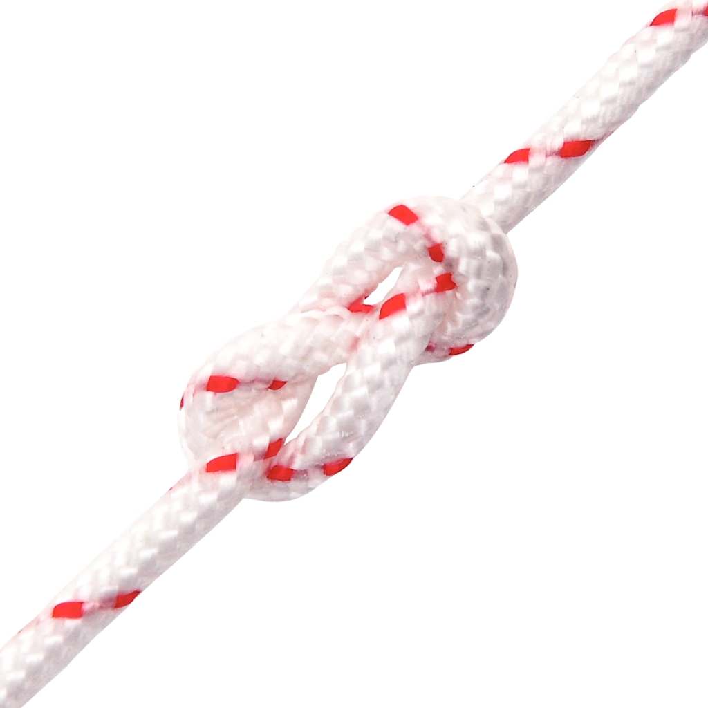 Húzó indítózsinór fehér és piros Ø4 mm 10 m Nylon