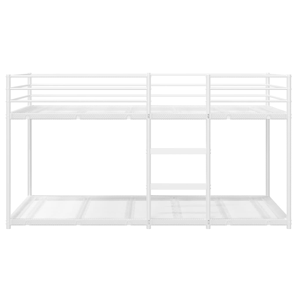fehér acél emeletes ágy matrac nélkül 90 x 200 cm