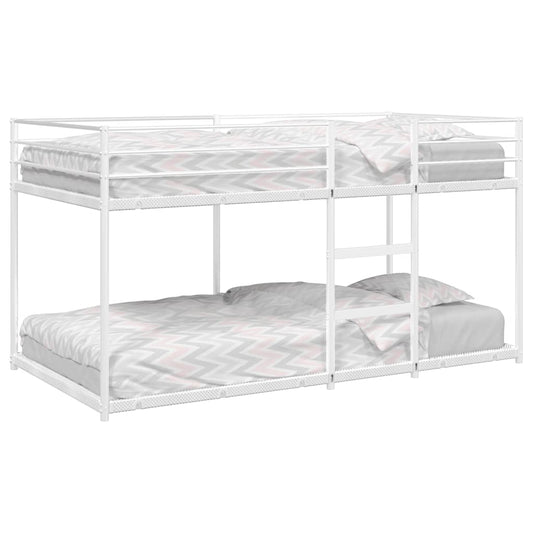 fehér acél emeletes ágy matrac nélkül 107 x 203 cm