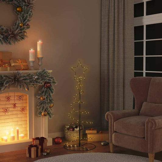 meleg fehér LED karácsonyfa 80 LED 120 cm