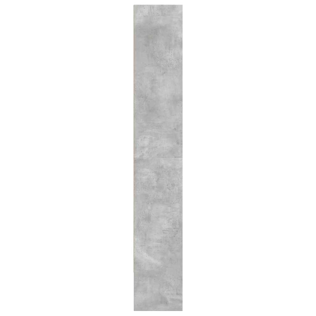betonszürke szerelt fa könyvszekrény 80 x 30 x 189 cm