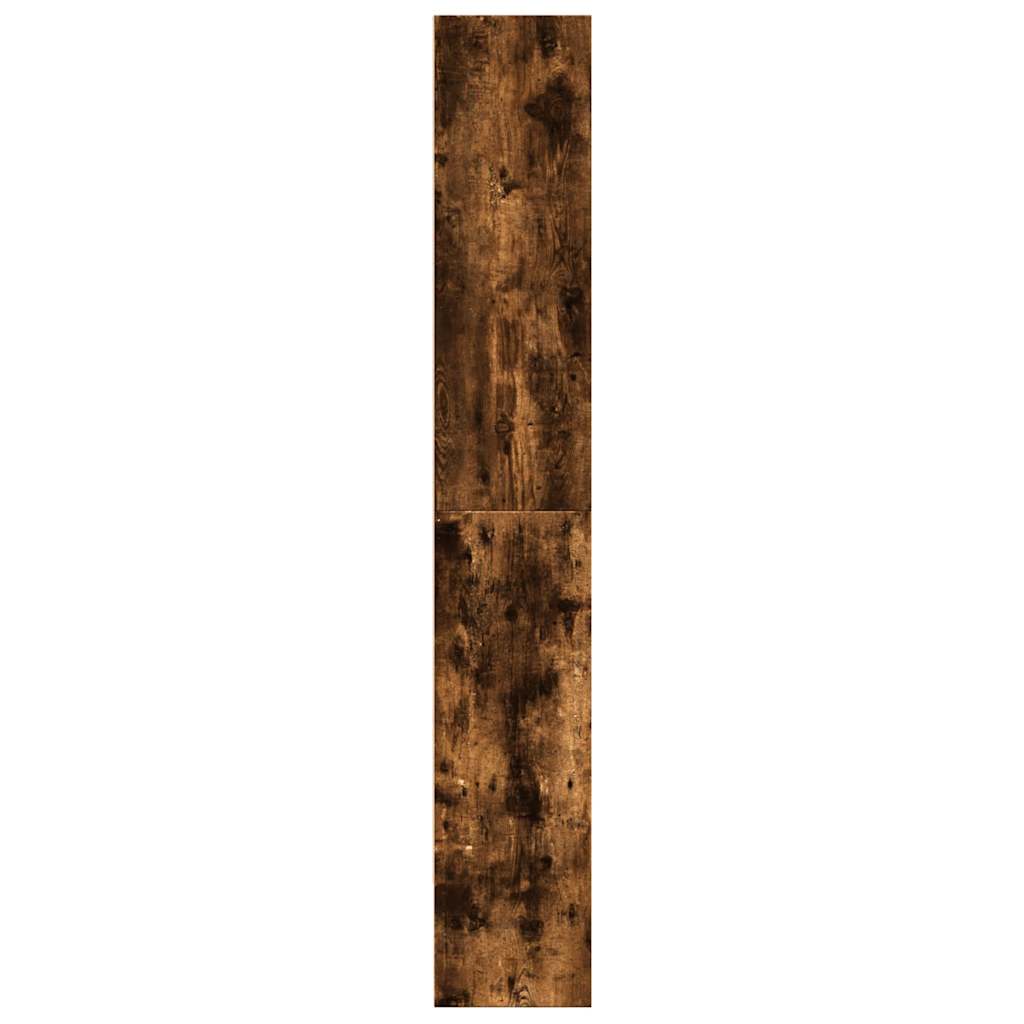 füstös tölgy színű szerelt fa könyvszekrény 80 x 30 x 189 cm
