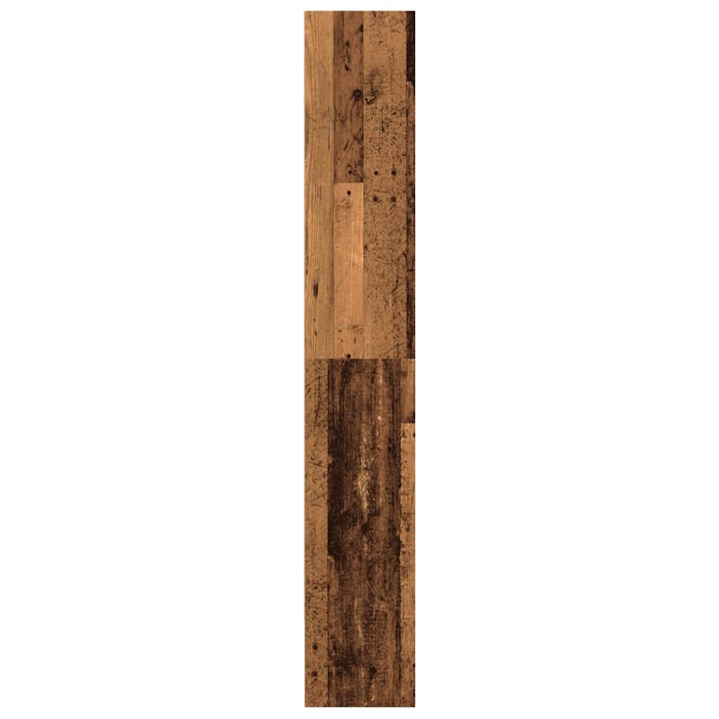 antik fa színű szerelt fa könyvszekrény 80 x 30 x 189 cm