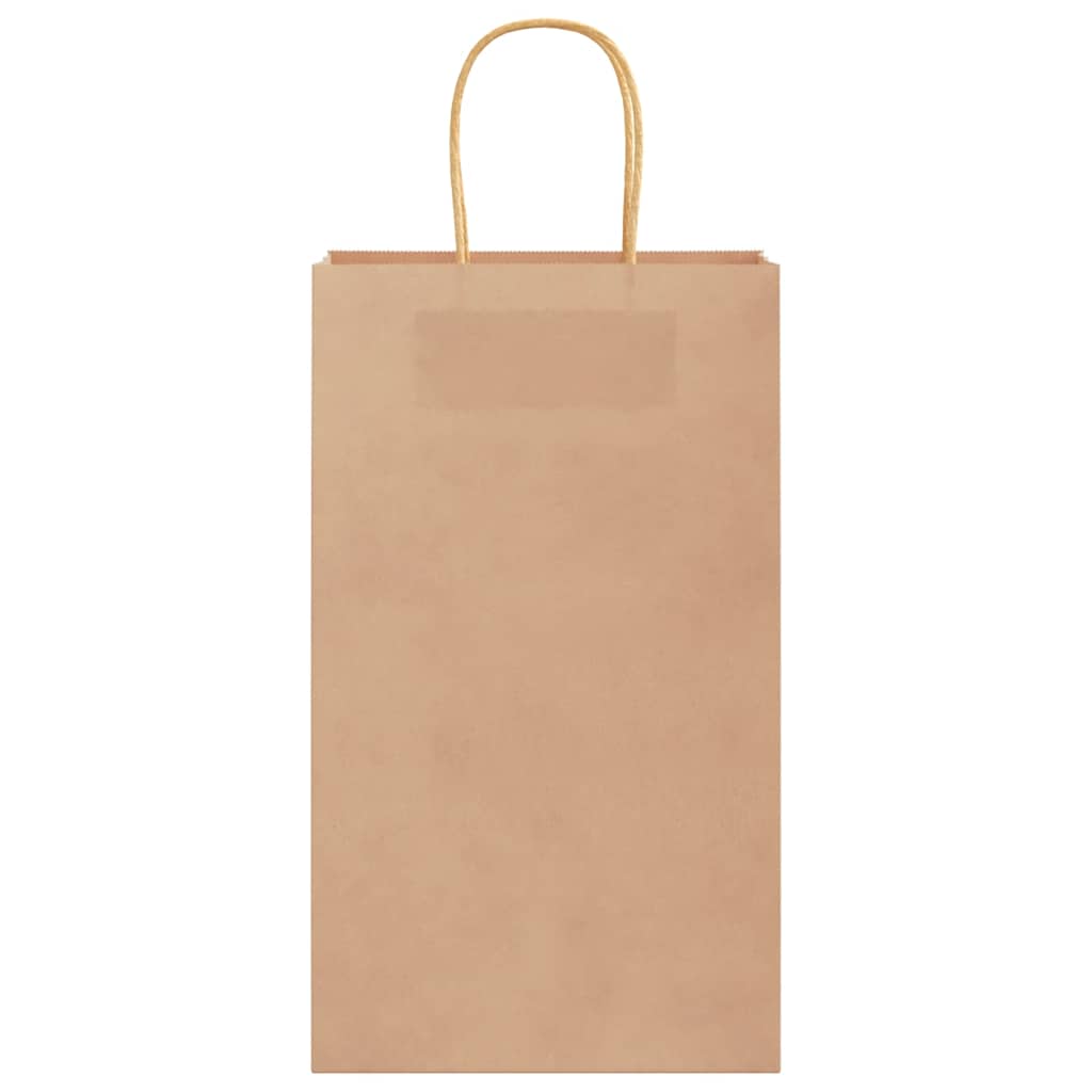 50 db barna papírzacskók fogantyúkkal 21x11x36 cm