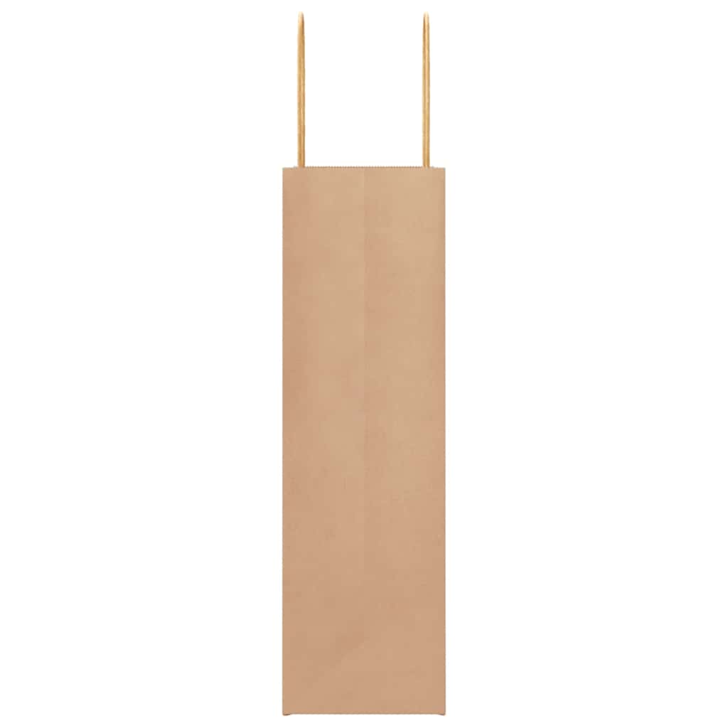 50 db barna papírzacskók fogantyúkkal 21x11x36 cm
