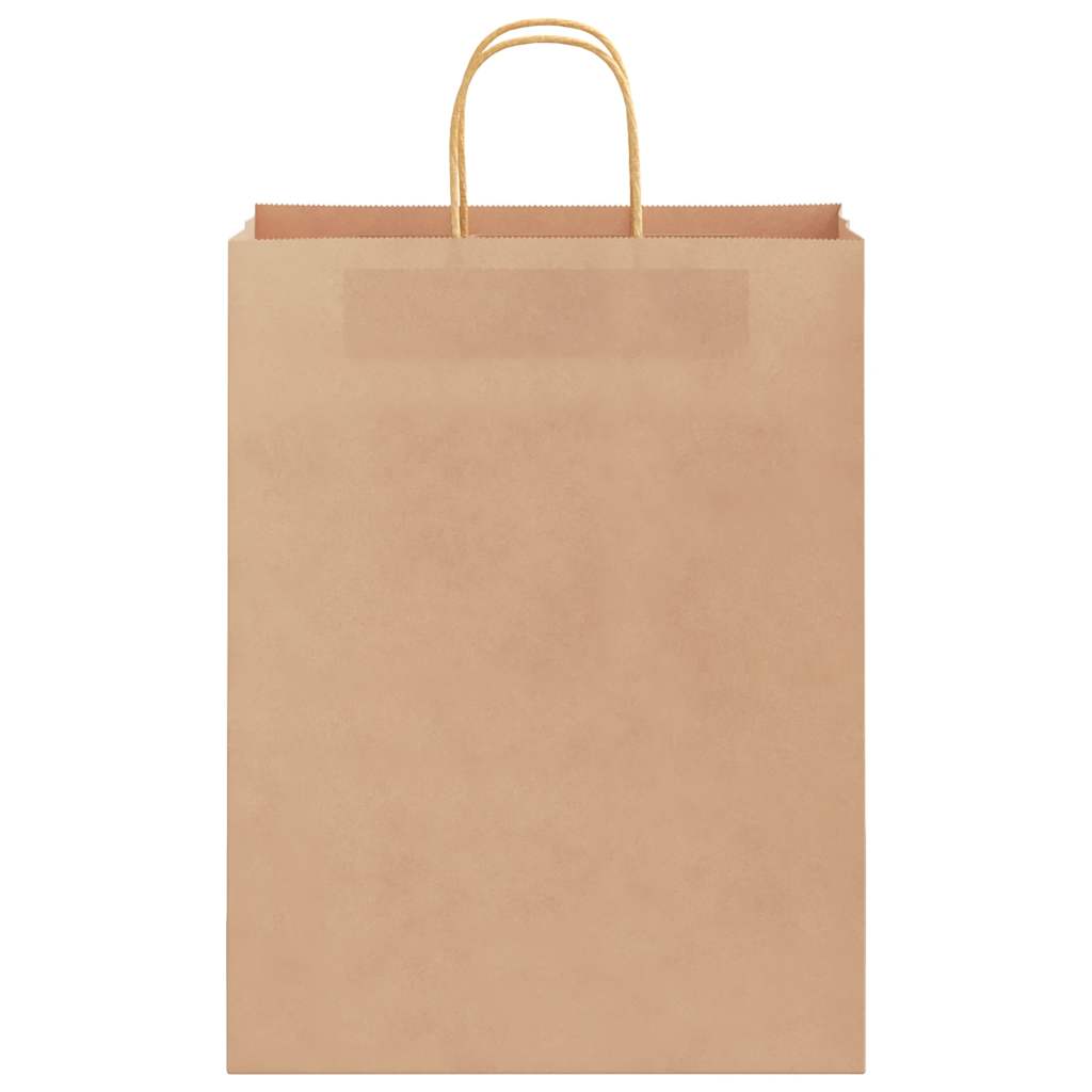50 db barna papírzacskók fogantyúkkal 32x12x42 cm