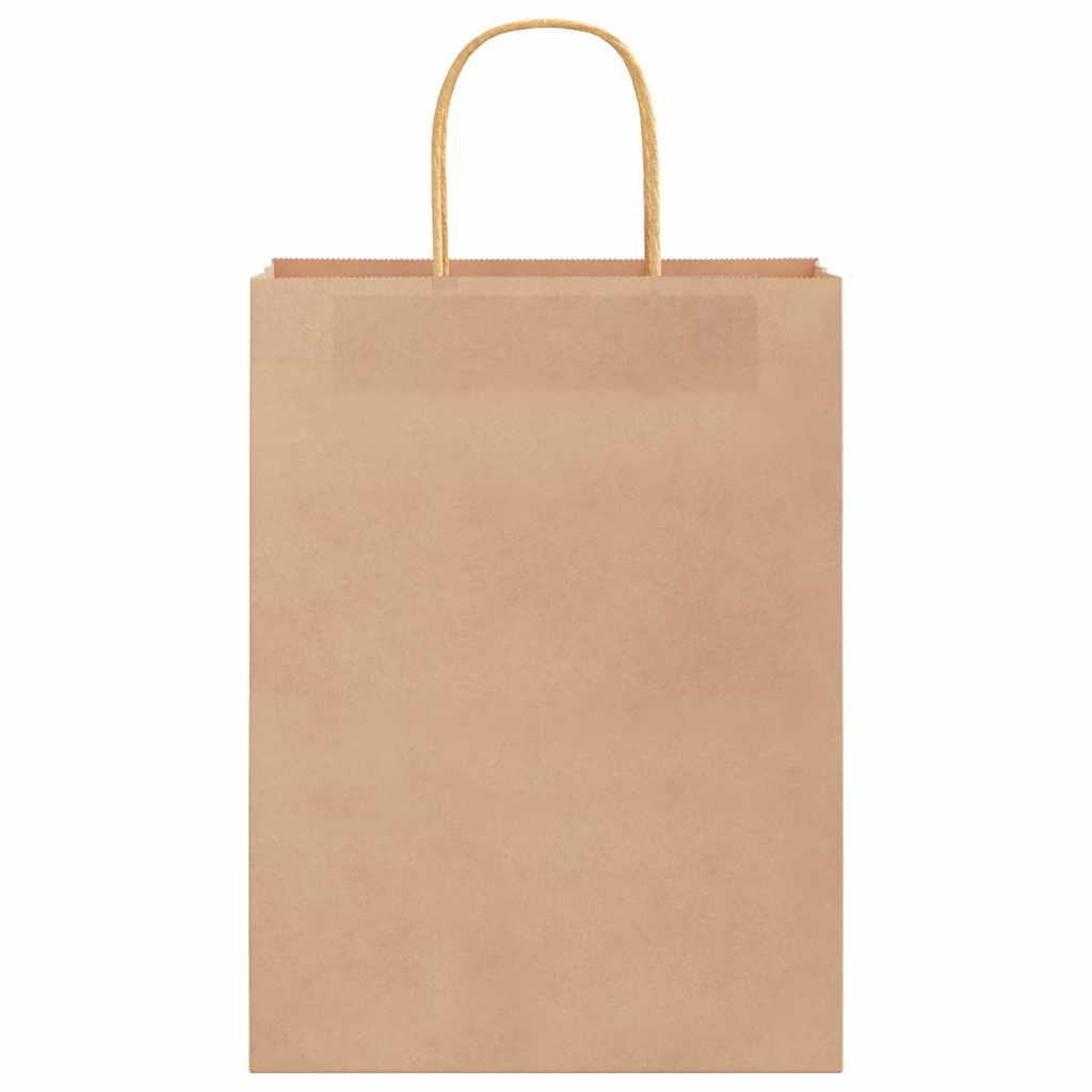250 db barna papírzacskók fogantyúkkal 26x12x35 cm