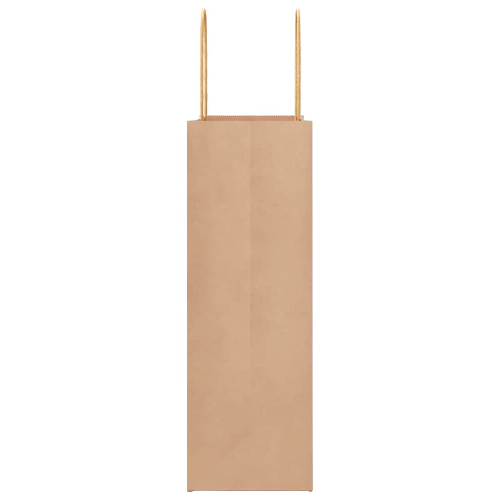 250 db barna papírzacskók fogantyúkkal 26x12x35 cm