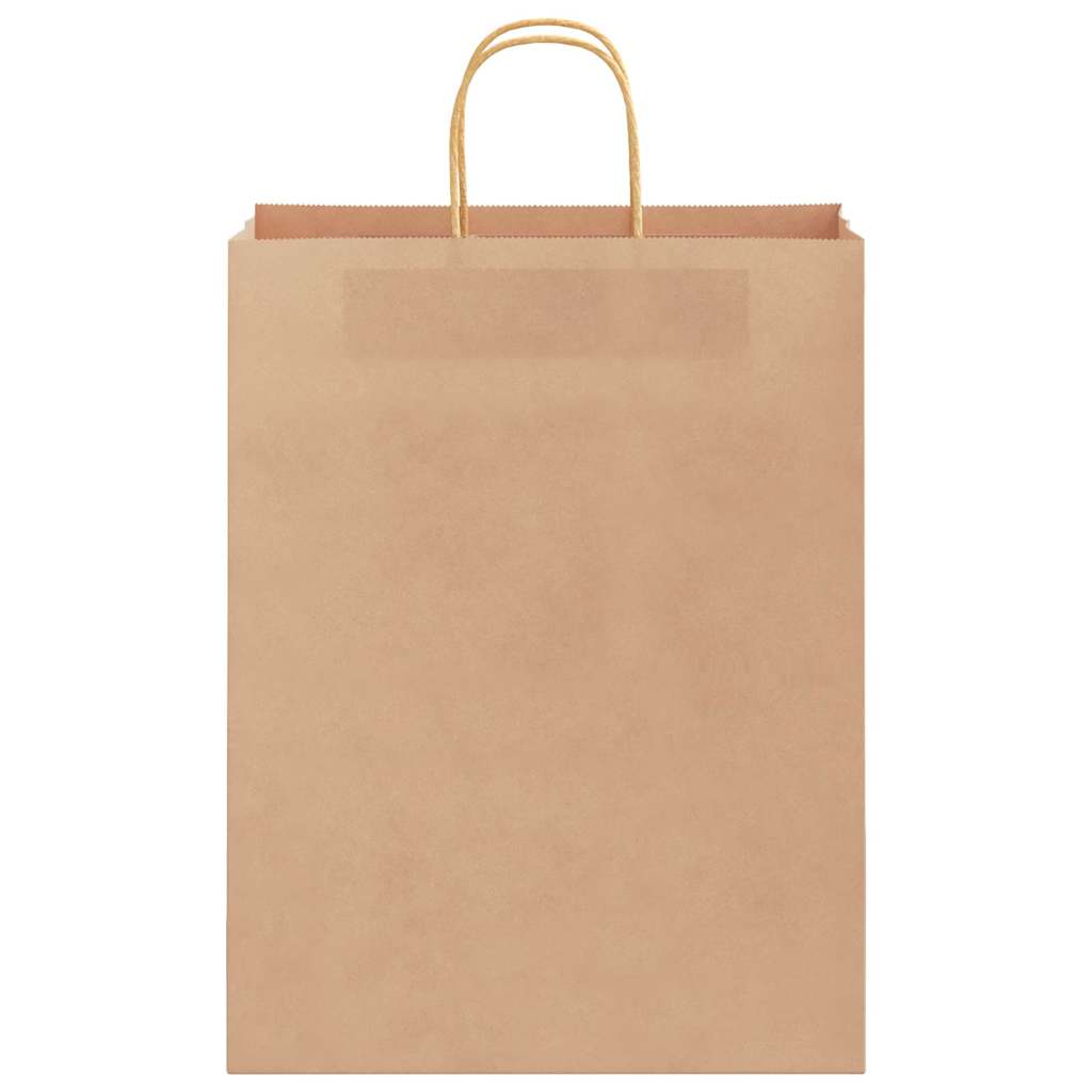 250 db barna papírzacskók fogantyúkkal 32x12x42 cm