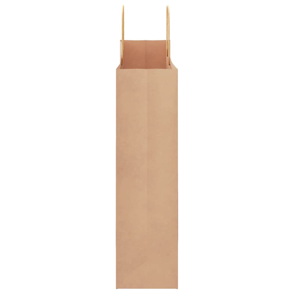 250 db barna papírzacskók fogantyúkkal 32x12x42 cm