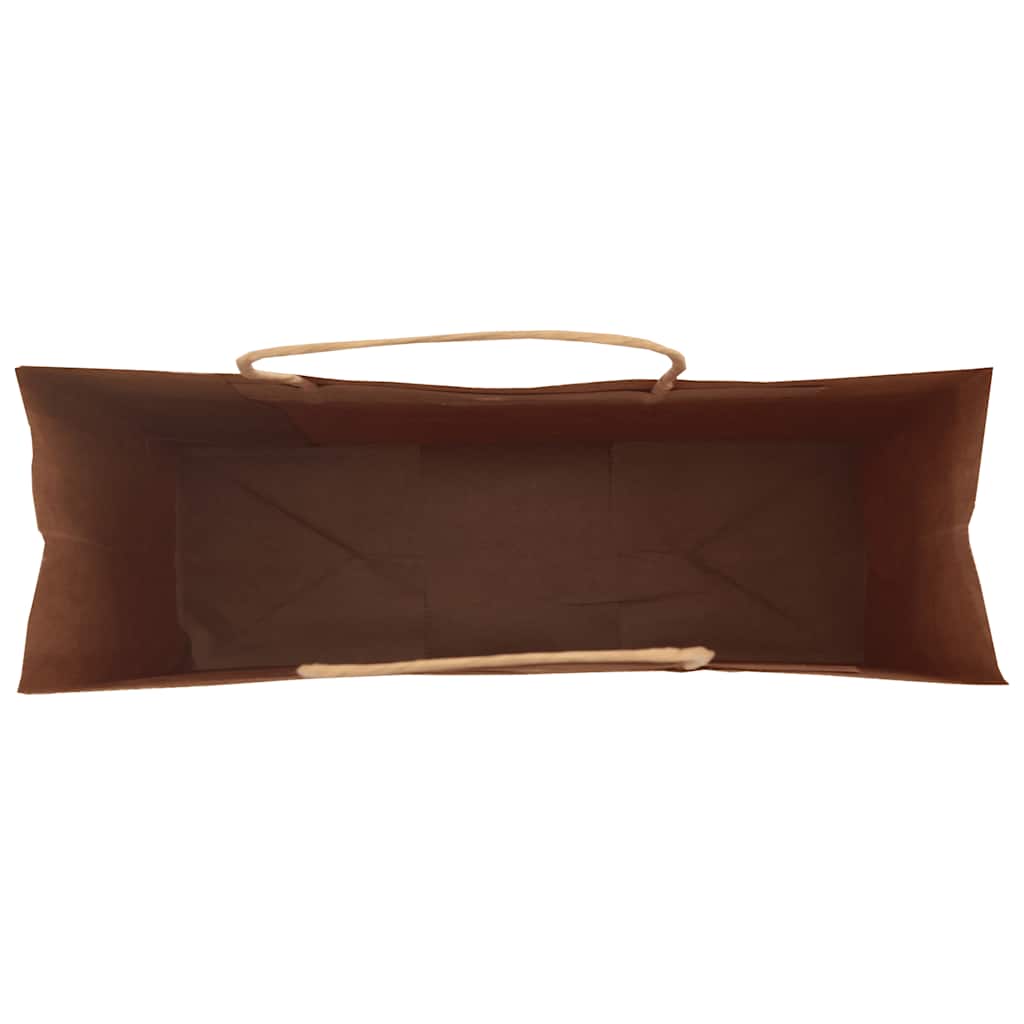 250 db barna papírzacskók fogantyúkkal 32x12x42 cm