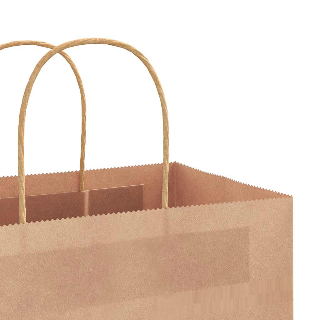 250 db barna papírzacskók fogantyúkkal 32x12x42 cm