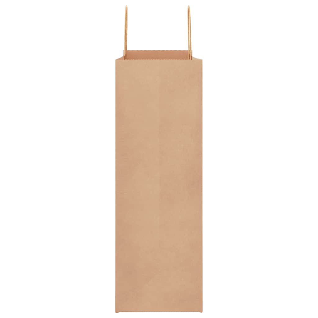250 db barna papírzacskók fogantyúkkal 45x17x48 cm