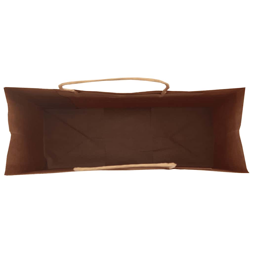 250 db barna papírzacskók fogantyúkkal 45x17x48 cm