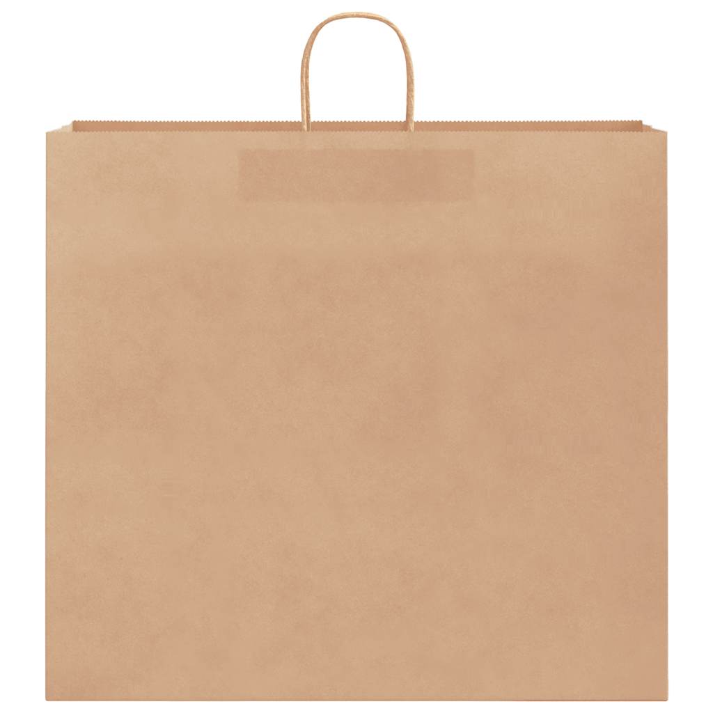 250 db barna papírzacskók fogantyúkkal 54x15x49 cm