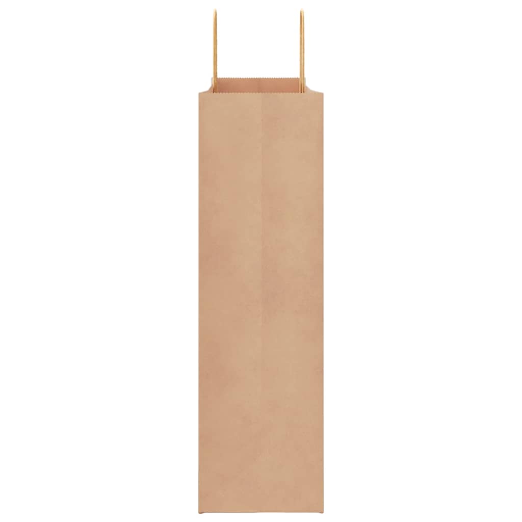 250 db barna papírzacskók fogantyúkkal 54x15x49 cm