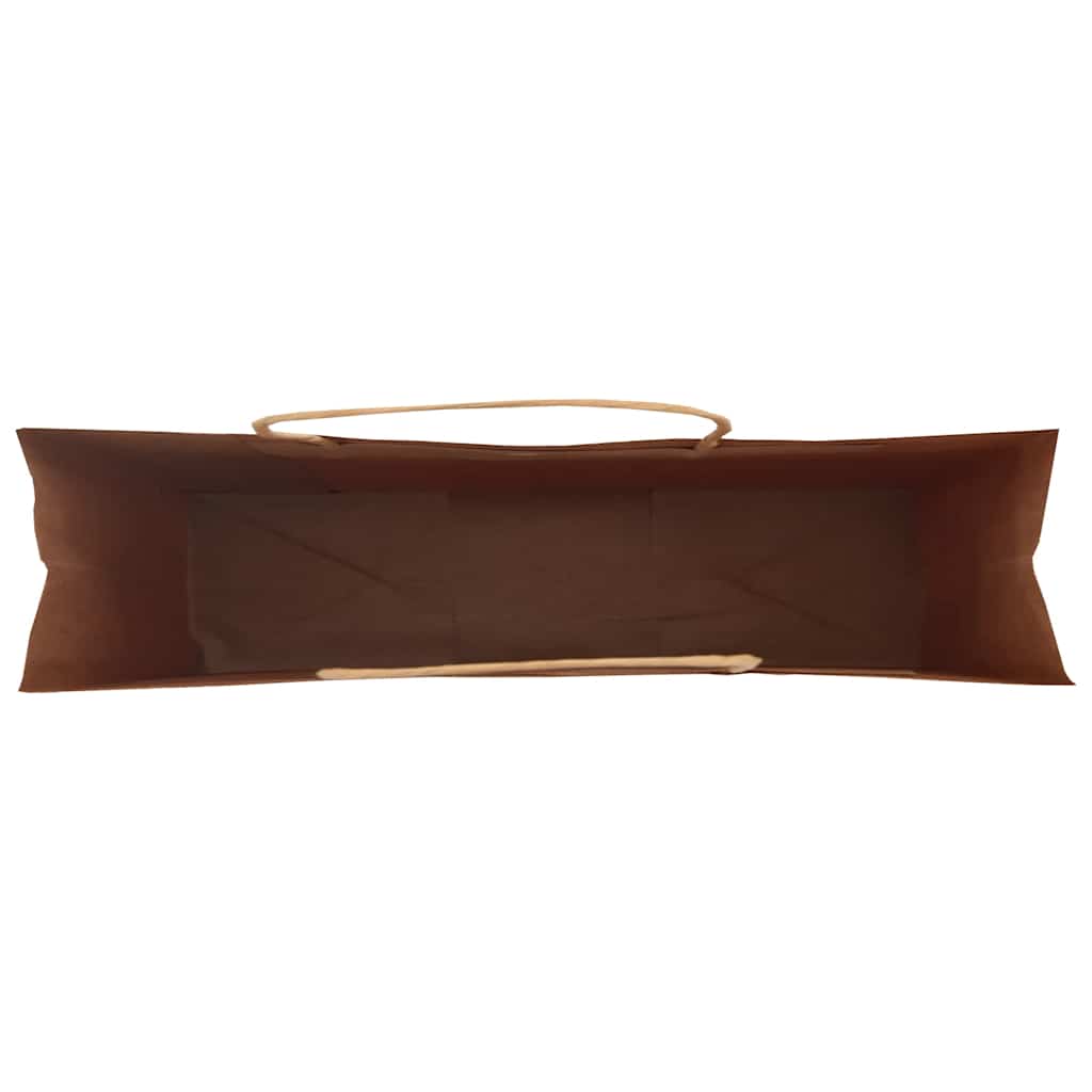 250 db barna papírzacskók fogantyúkkal 54x15x49 cm