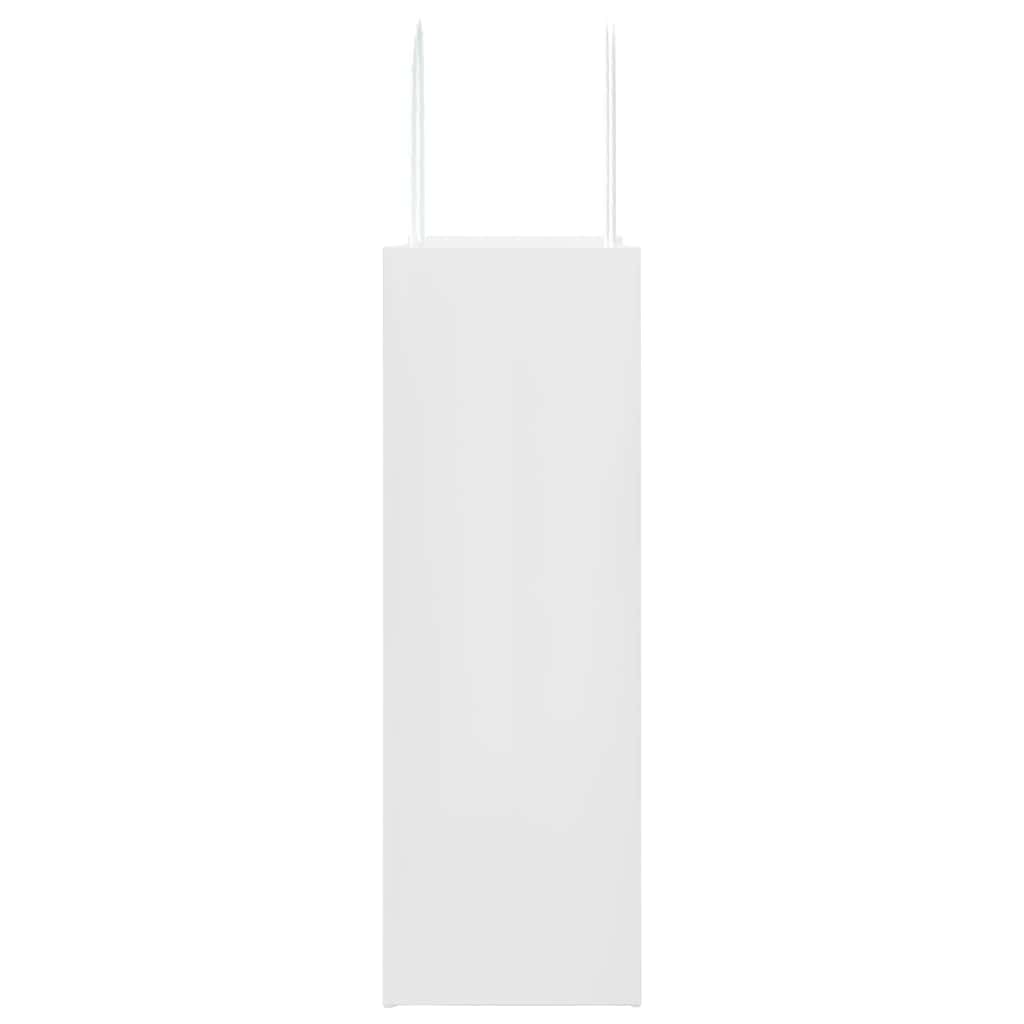 50 db fehér papírzacskók fogantyúkkal 26x12x35 cm
