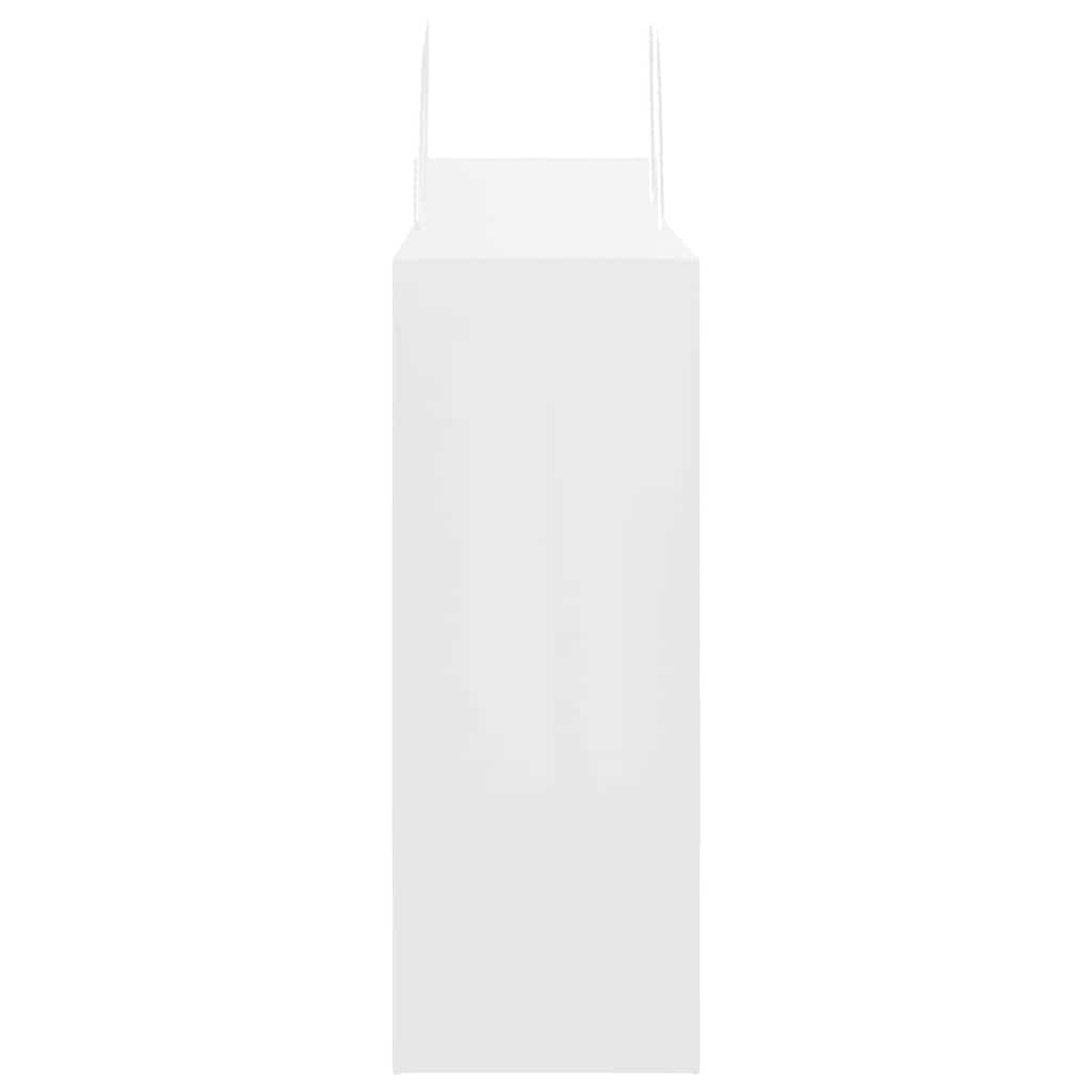 250 db fehér papírzacskók fogantyúkkal 32x17x44 cm