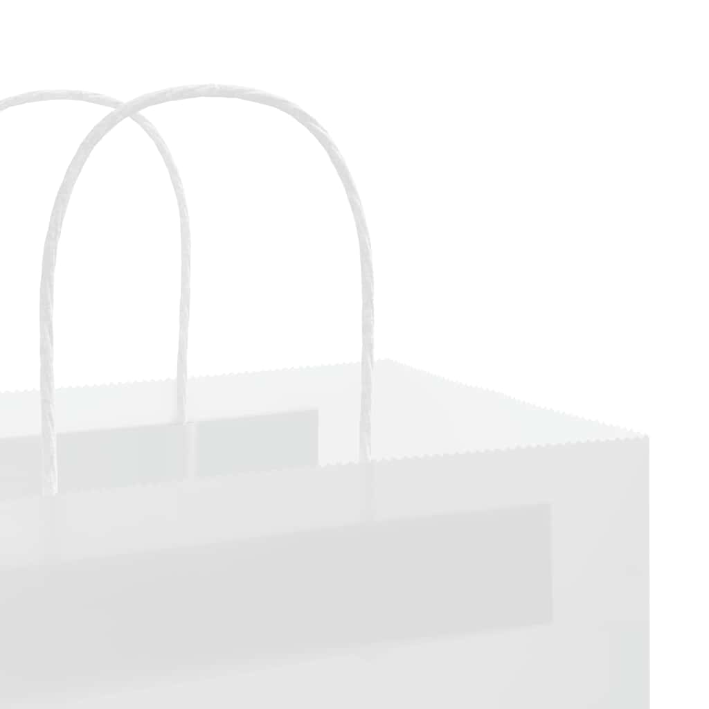 250 db fehér papírzacskók fogantyúkkal 32x17x44 cm