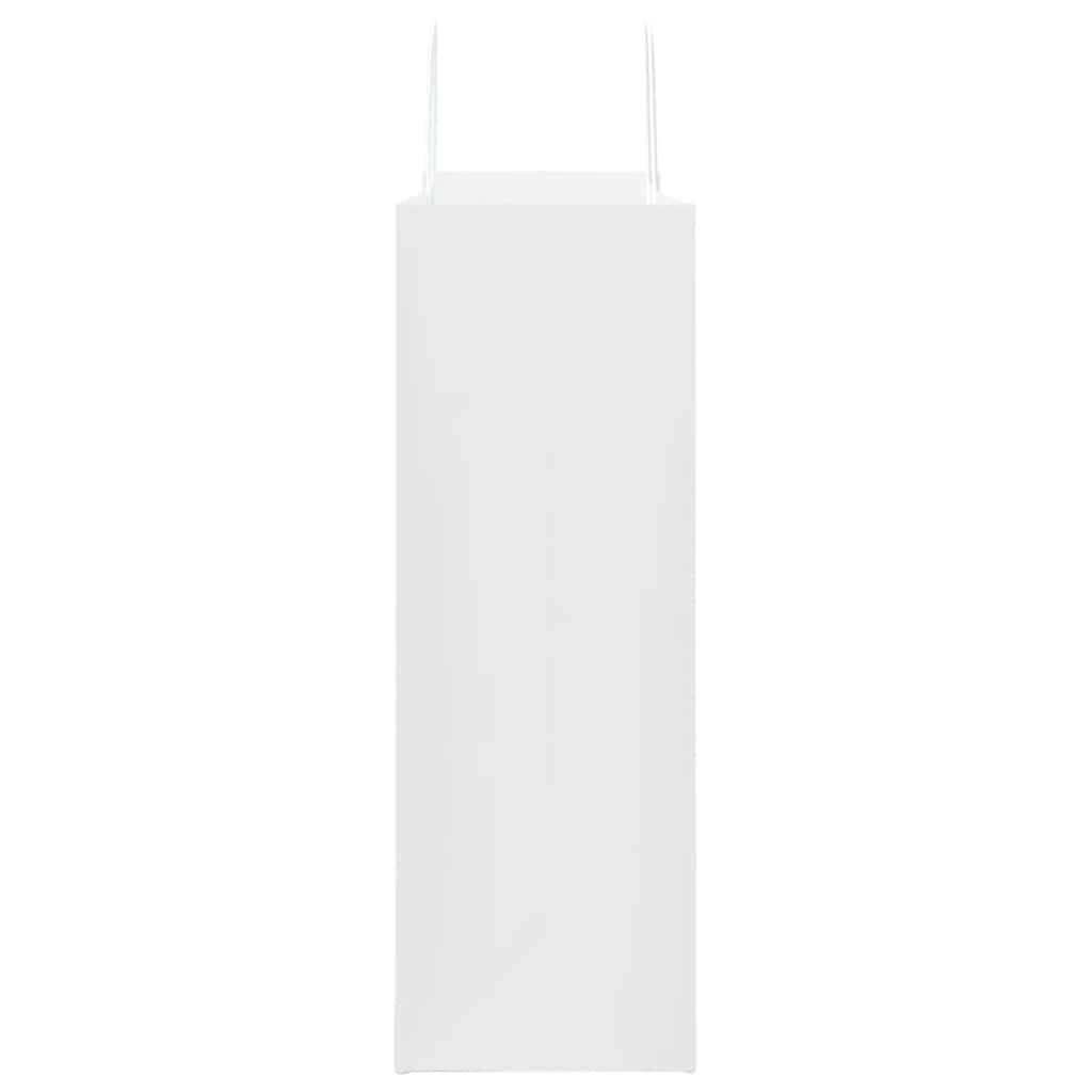 250 db fehér papírzacskók fogantyúkkal 45x17x48 cm