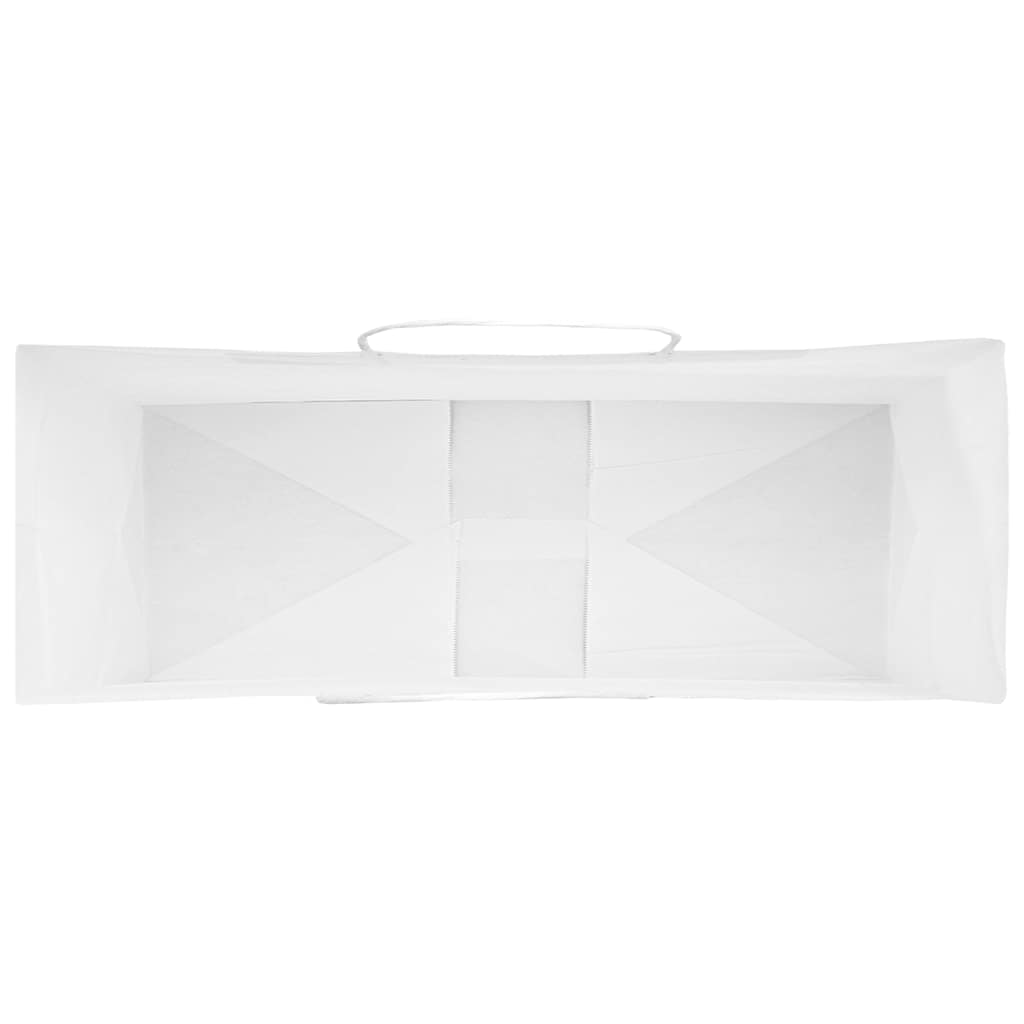 250 db fehér papírzacskók fogantyúkkal 45x17x48 cm