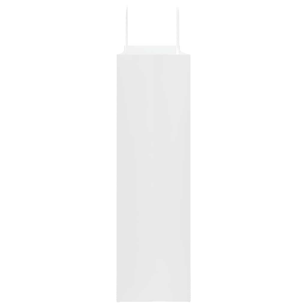 250 db fehér papírzacskók fogantyúkkal 54x15x49 cm