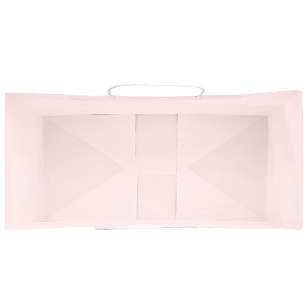 50 db rózsaszín papírzacskók fogantyúkkal 18x8x22 cm