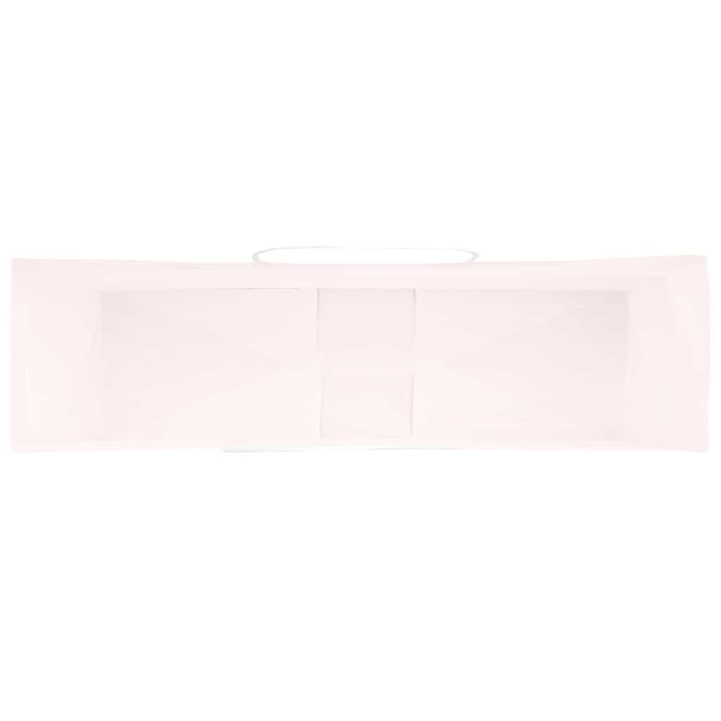 250 db rózsaszín papírzacskók fogantyúkkal 54x15x49 cm