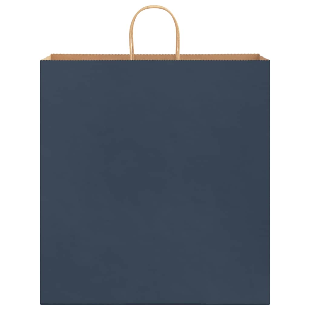 250 db kék papírzacskók fogantyúkkal 45x17x48 cm