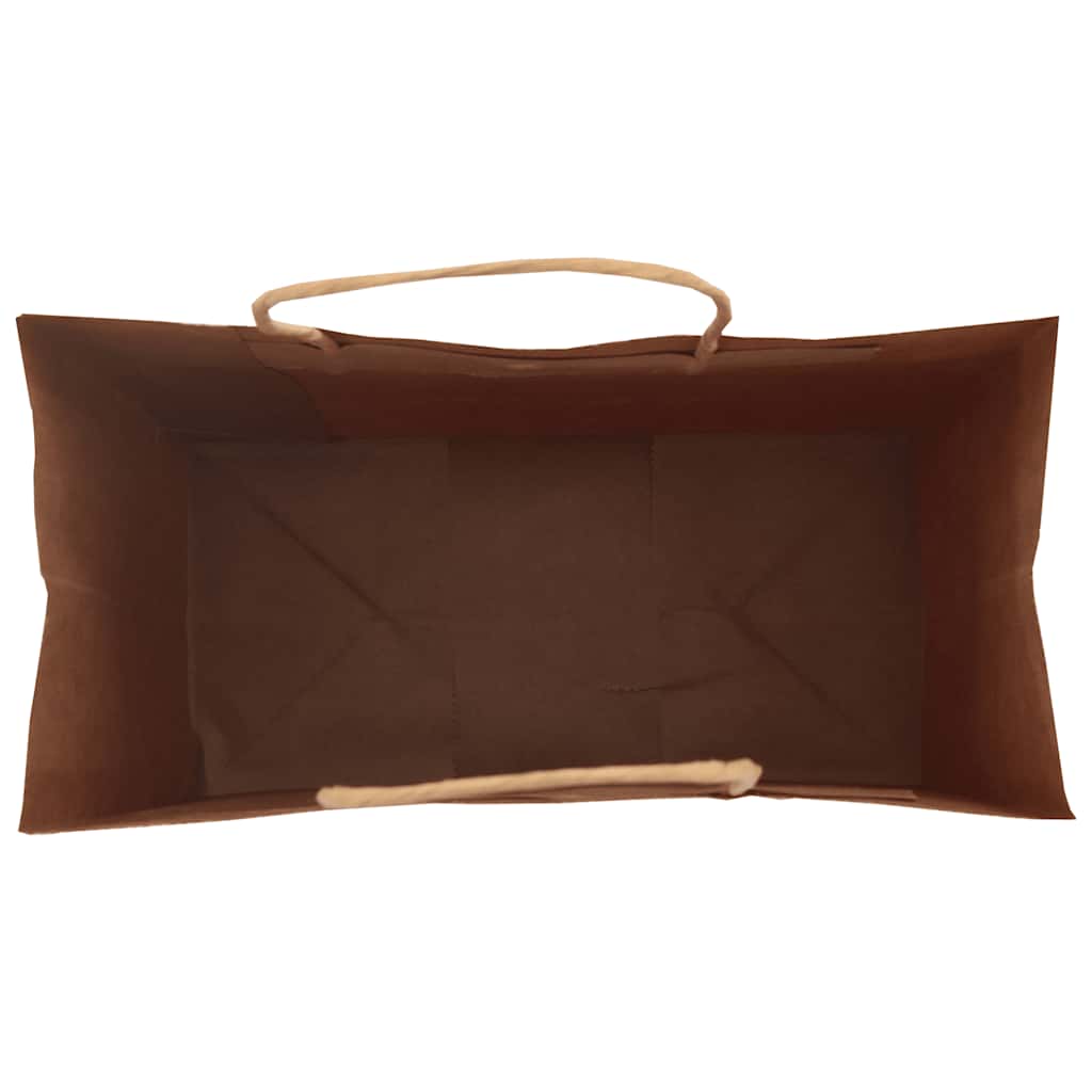 250 db zöld papírzacskók fogantyúkkal 32x17x44 cm