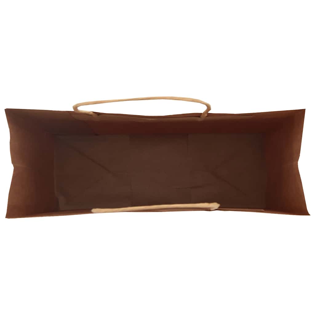 250 db zöld papírzacskók fogantyúkkal 45x17x48 cm