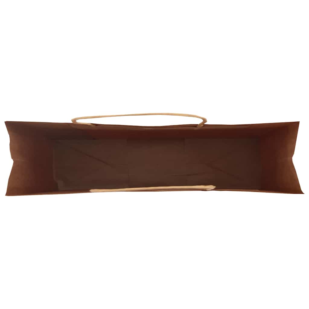 250 db zöld papírzacskók fogantyúkkal 54x15x49 cm