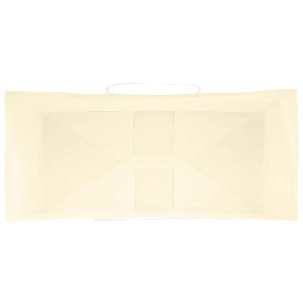 50 db sárga papírzacskók fogantyúkkal 26x12x35 cm
