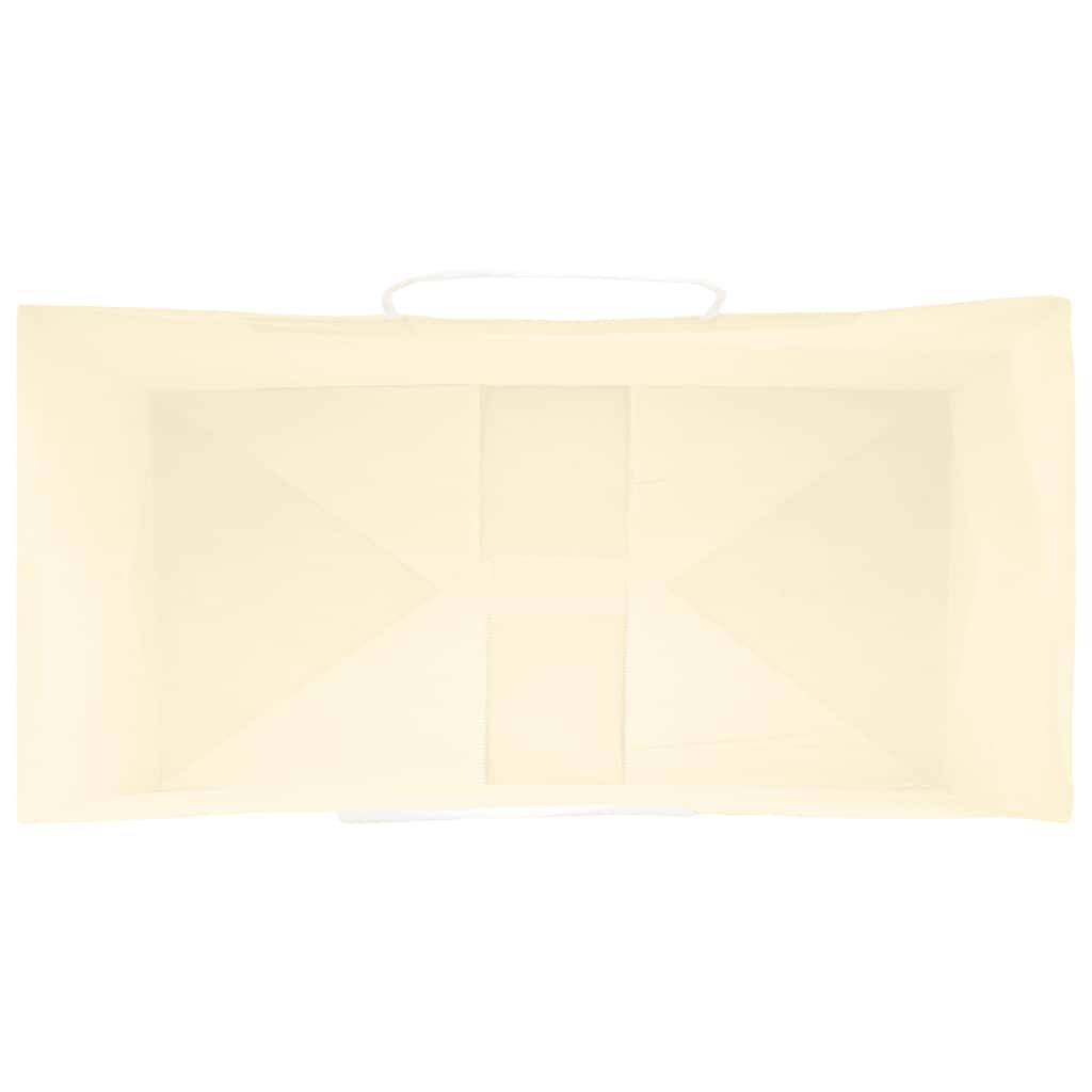 50 db sárga papírzacskók fogantyúkkal 32x17x25 cm