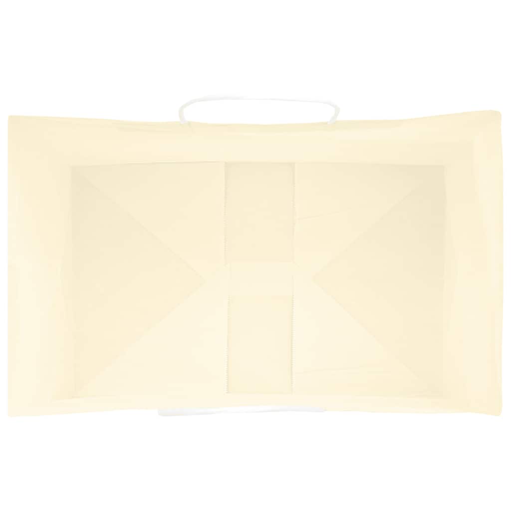 250 db sárga papírzacskók fogantyúkkal 26x17x25 cm