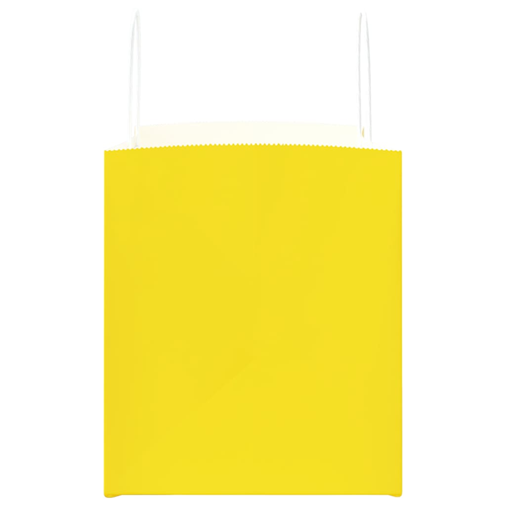 250 db sárga papírzacskók fogantyúkkal 32x22x24 cm