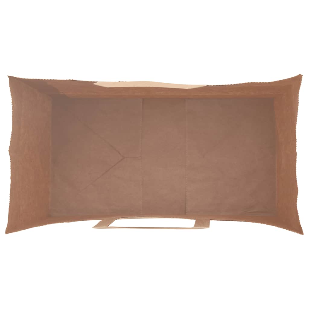50 db barna papírzacskók fogantyúkkal 21x11x28 cm