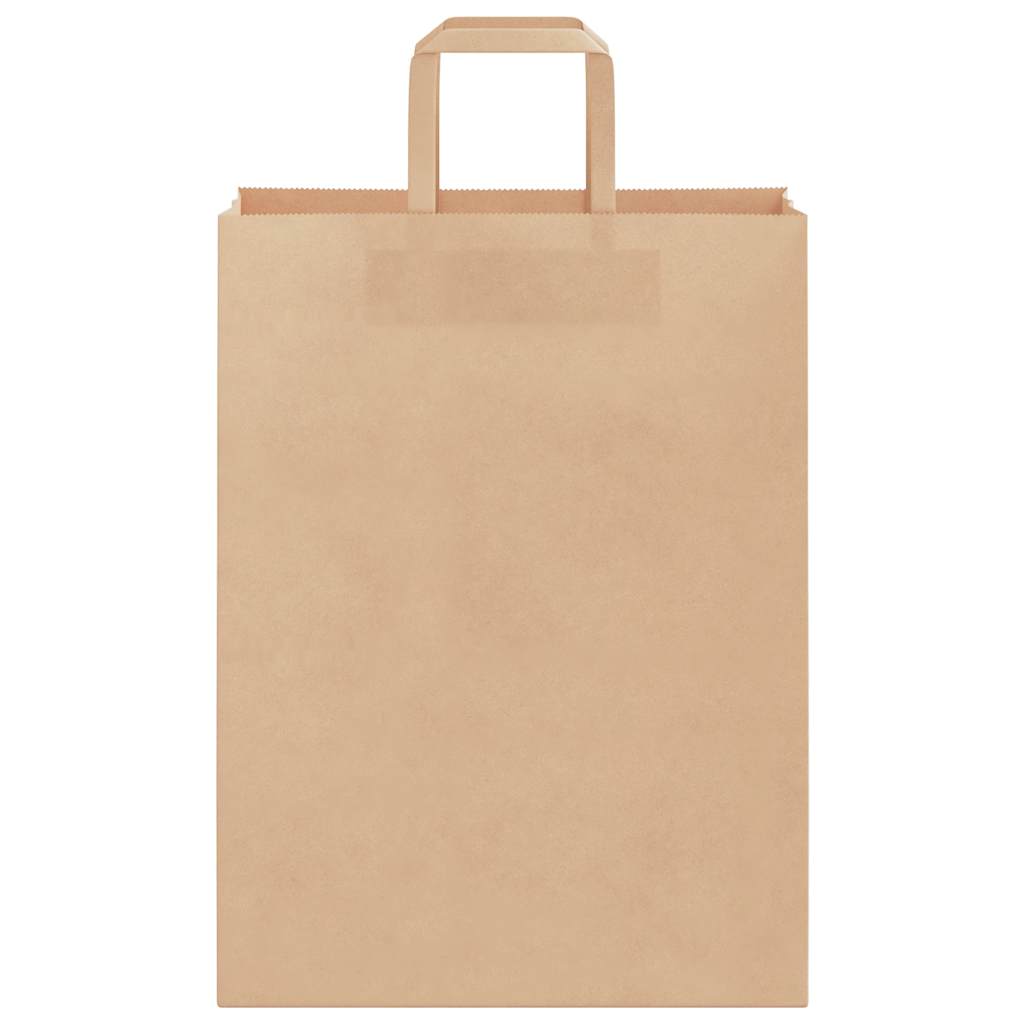 250 db barna papírzacskók fogantyúkkal 26x12x35 cm