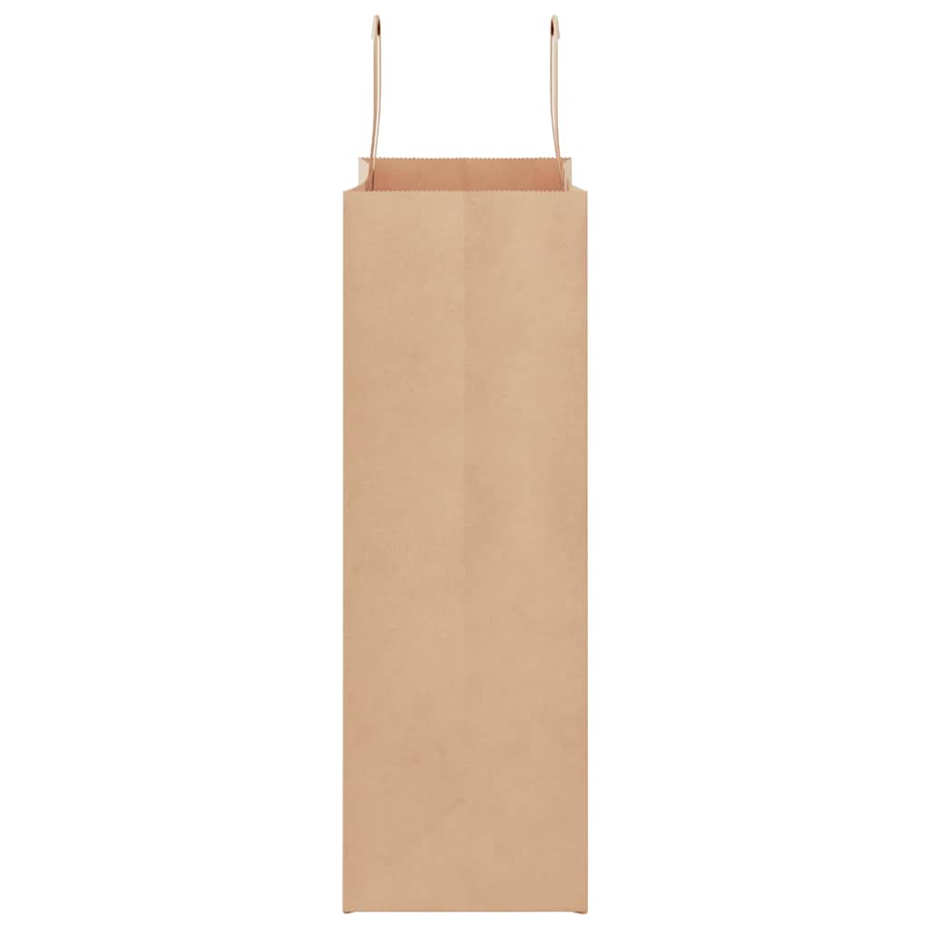 250 db barna papírzacskók fogantyúkkal 26x12x35 cm
